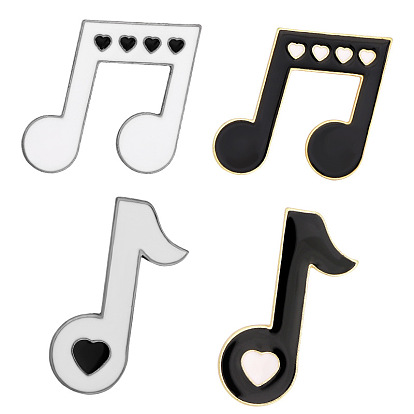 Music Not Enamel Pin, Alloy Badge for Backpack Clothes