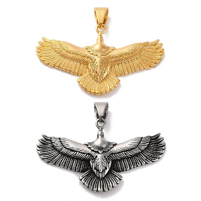 304 из нержавеющей стали большие кулоны, очарование орла