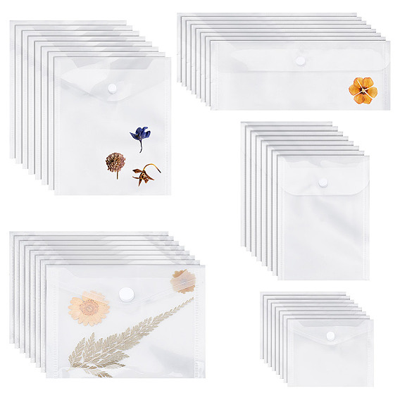 40шт 5 стили прозрачные пластиковые конверты папки, папка с файлами документов, для школьного домашнего офиса, прямоугольные