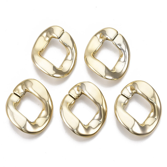 Пластиковые соединительные кольца ccb, разъемы для быстрой связи, для изготовления ювелирных цепочек, твист