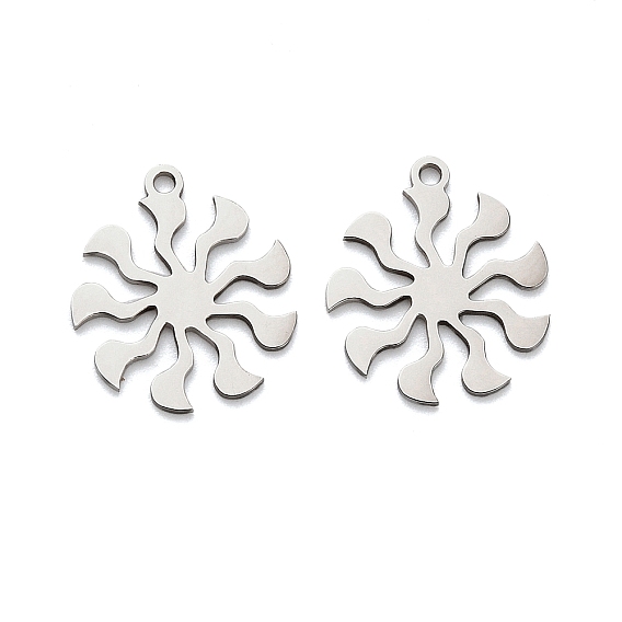 201 подвески из нержавеющей стали, солнце, без кадмия, без никеля и без свинца