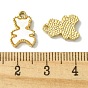 Ion Plating(IP) 304 Stainless Steel Pave Shell Bear Charms