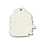 Father's Day Single Face Printed Aspen Wood Big Pendants, Cowboy Hat with Word I Love Dad Charm