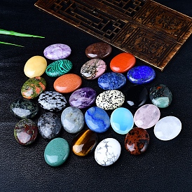 Массажер для ладони из овального камня с драгоценными камнями, Камень беспокойства для терапии беспокойства