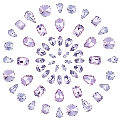 Шить на горный хрусталь, многожильных ссылки, стекло горный хрусталь, с настройками латуни, аксессуары для одежды, граненые, разнообразные