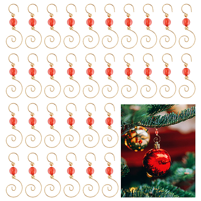 120шт. железные крючки, с акриловыми шариками