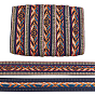Ethnic Style Polyester Ribbons, Rhombus Pattern