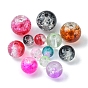 1880Pcs 24 Style Transparent Crackle Glass Beads, Round