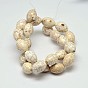 Oval Natural Magnesite Beads Strands, 17x12mm, Hole: 1mm, about 24pcs/strand, 15.4 inch