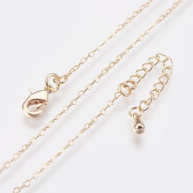 Долговечные колье из латунных сердечек, с застежкой омар коготь, без никеля 