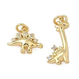 Латунные микро проложить кубического циркония подвески, динозавр прелести, стойки покрытие, долговечный, без кадмия и без свинца, с целью перехода в кольце