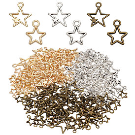 180 шт. Подвески из сплава в тибетском стиле, звезды прелести