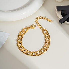 304 браслеты из нержавеющей стали с кубинскими звеньями для женщин