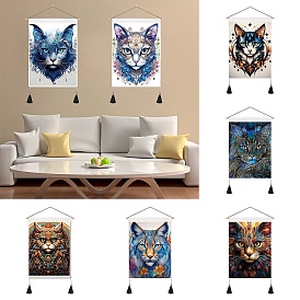 Polycotton Decorative Wall Tapestry, for Home Decoration, Cat Pattern