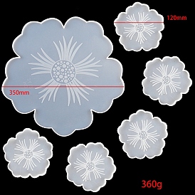 Flower DIY Silicone Fruit Tray Molds, Fruit Plate Mold, UV Resin & Epoxy Resin Jewelry Making