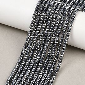 Терагерц каменные бусы пряди, граненые, рондель