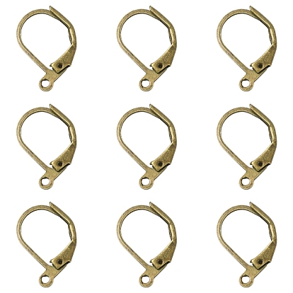 100 шт. латунные серьги с рычагом, с петлей, без свинца и без кадмия