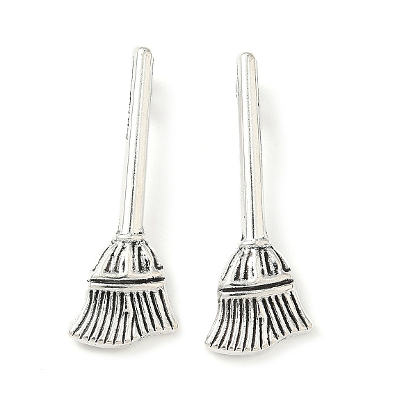 Сплавочные подвески тибетского стиля, без кадмия и без свинца, метла