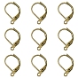 100 шт. латунные серьги с рычагом, с петлей, без свинца и без кадмия