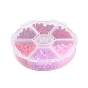 6 Colors Glass Seed Beads, Round