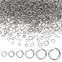 1200 шт. 6 стили устойчивы к потускнению 304 открытые соединительные кольца из нержавеющей стали, металлические разъемы для поделок ювелирных изделий и брелков