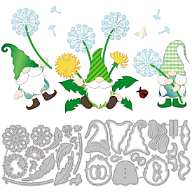 Углеродистая сталь разрезает трафареты, для diy scrapbooking, Фотоальбом, декоративная бумага для тиснения, цвет нержавеющей стали, гном