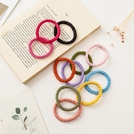 Candy-colored hair tie with high elasticity for ponytail - simple and cute.