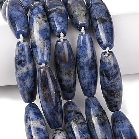 Природный содалит бисер нитей, рис