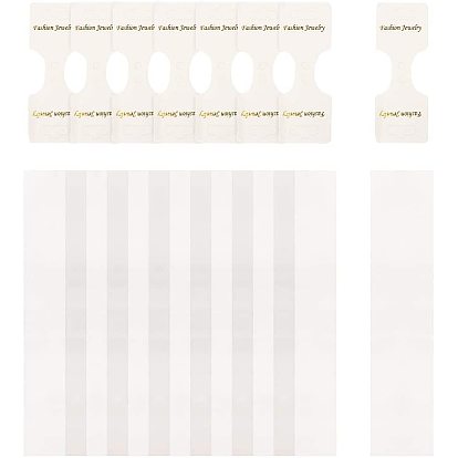 Paper Display Card, Used For Necklace, with OPP Cellophane Bags