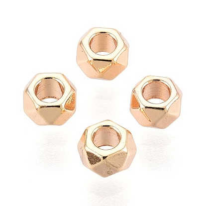 Spacer бисер латунные, без кадмия, без никеля и без свинца, граненые, шестиугольник