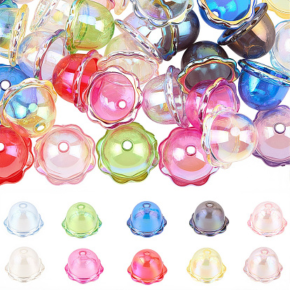 60 шт., акриловые колпачки с УФ-покрытием, цветок