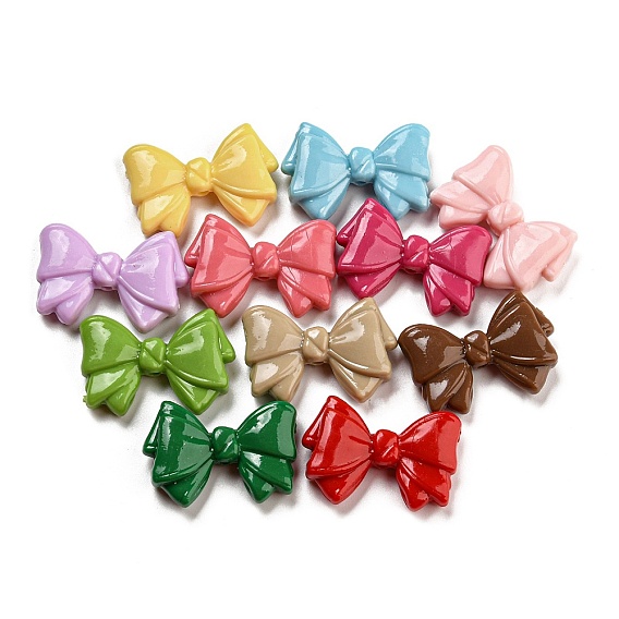 Краска для запекания непрозрачные акриловые бусины, бантом