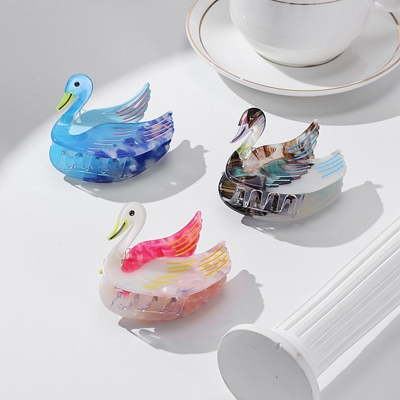 Заколки для волос в форме когтей из распиленной ацетата целлюлозы (смола), аксессуары для волос для девочек и женщин