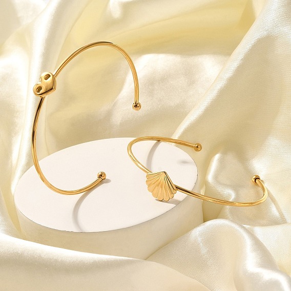 304 из нержавеющей стали манжеты браслеты, браслеты с крутящим моментом для женщин