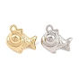 Alloy Charms, Fish Charms, Rack Plating, Cadmium Free & Lead Free