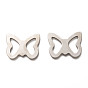 201 Stainless Steel Pendants, Hollow, Butterfly
