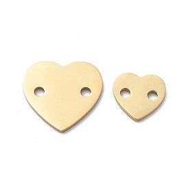 304 подвески-сердечки из нержавеющей стали с лазерной резкой, ионное покрытие (ip)