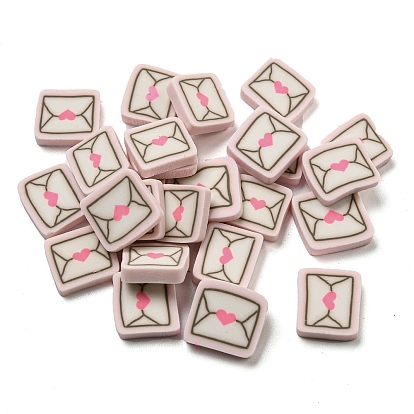 Handmade Polymer Clay Cabochons, Polymer Clay Slices for Nail Art & Phone Cases, Envelope