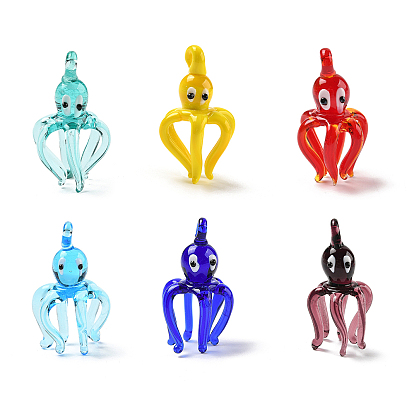 Подвески лэмпворк ручной работы, прелести осьминога