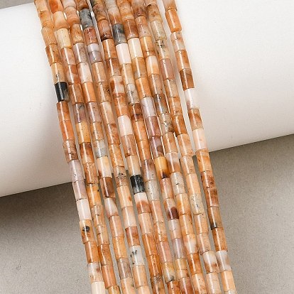 Natural Topaz Jade Beads Strands, Column