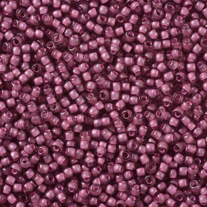 TOHO Round Seed Beads, Japanese Seed Beads, Frosted, Inside Color