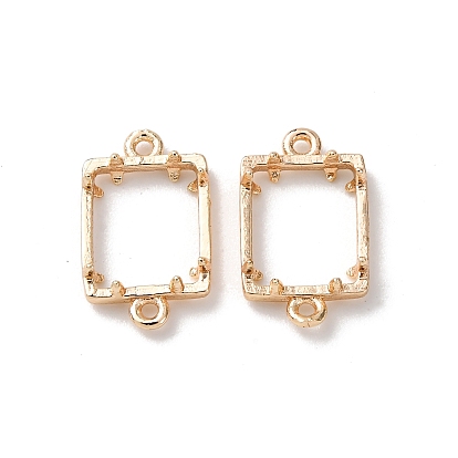 Прямоугольные латунные коннекторы с кабошонами, настройки лотка для зубцов, долговечный, стойки покрытие, без свинца и без кадмия