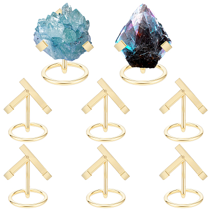 8шт. держатель для демонстрации минералов из железного кристалла, металлические мольберты для демонстрации необработанных драгоценных камней