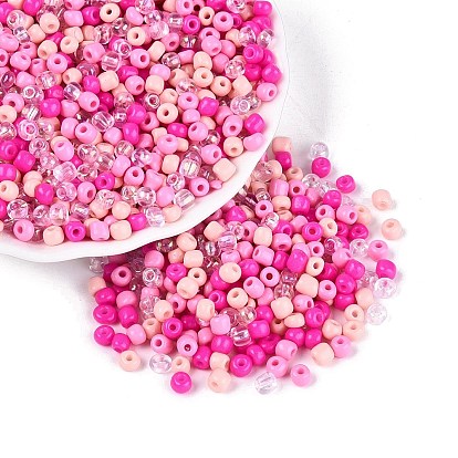 Opaque & Transparent Glass Seed Beads, Rondelle