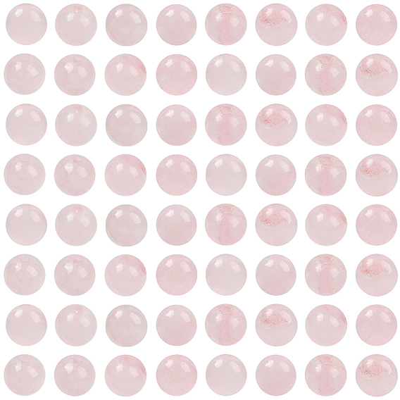 Естественно розового кварца круглых бусин