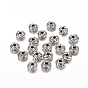 Zinc Alloy Spacer Beads, Flat Round