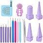 Набор для квиллинга из бумаги своими руками, с бифуркационной ручкой бумажная ручка, пластиковая бордюрная башня для квиллинга и инструменты для завивки бумаги, 304 из нержавеющей стали бисером пинцет