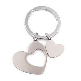 Stainless Steel Keychains, Heart