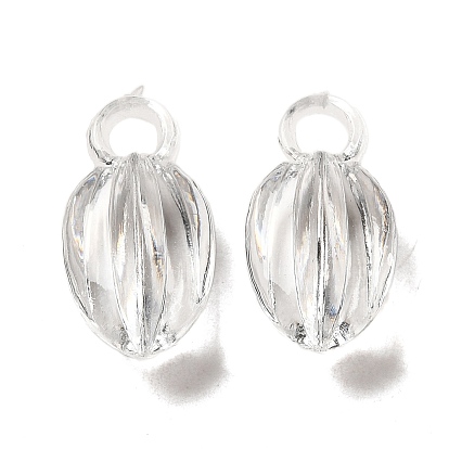 Transparent Acrylic Pendants, Bud Charms