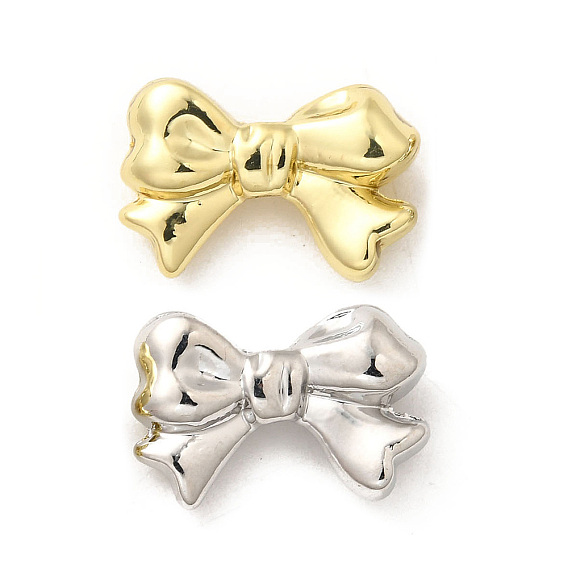 Бусины из сплава с бантом, без свинца, без кадмии и без никеля, стойки покрытие